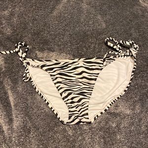 Zebra print bathing suit bottoms